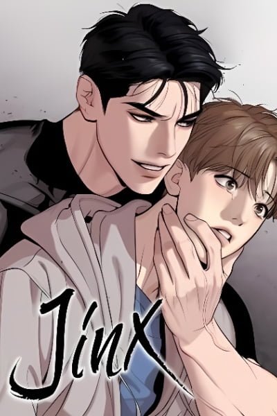 Cover of Jinx manhwa by Mingwa featuring the two main leads in a sports-romance setting
